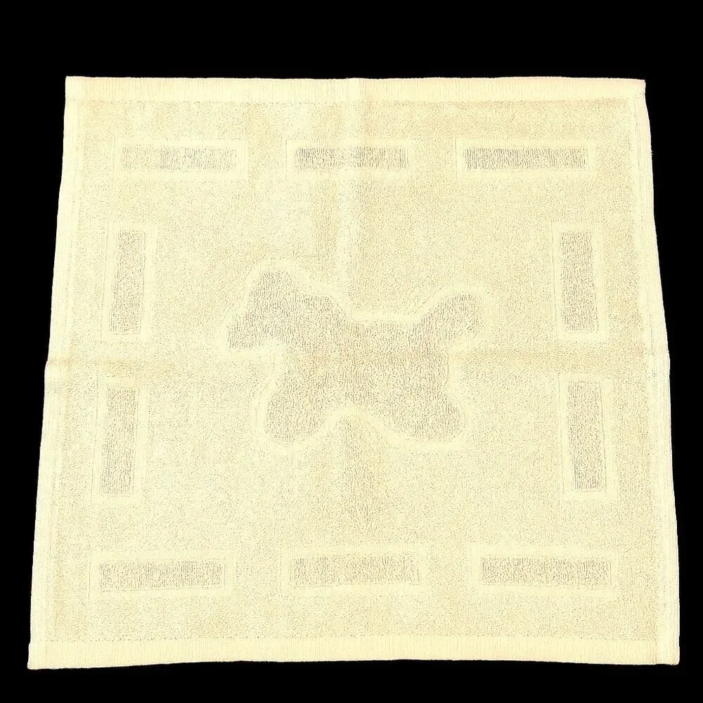 Hermès Hand‎ Towel Equestrian Horse Luxury Cotton Towel Beige France w/ Box